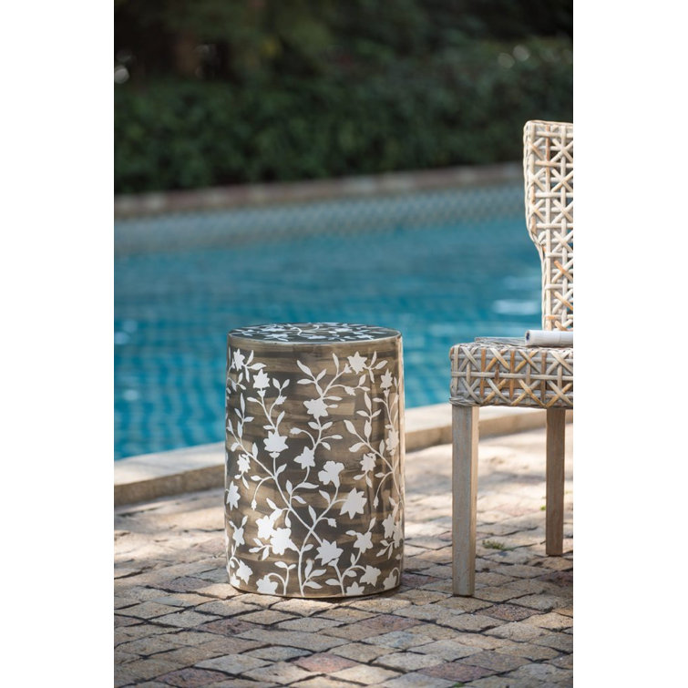 Iayla 18 Tall Ceramic Garden Stool